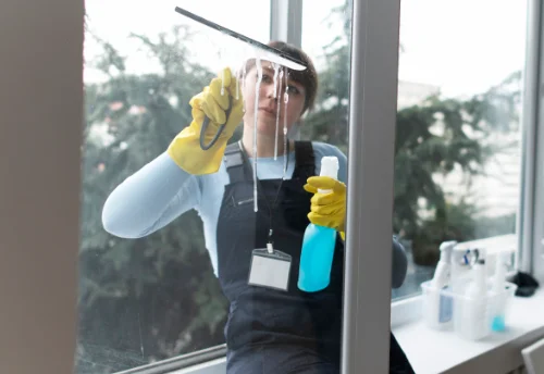 Nettoyage de vitres intérieures et extérieures à Saint-Martin-le-Mault